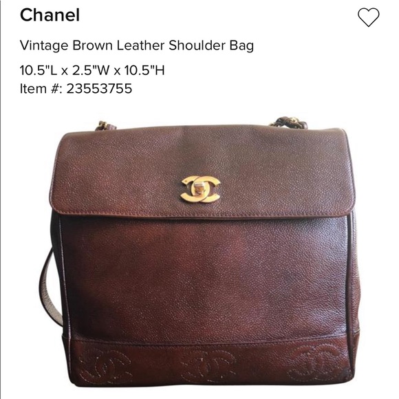 CHANEL Handbags - CHANEL Vintage leather bag